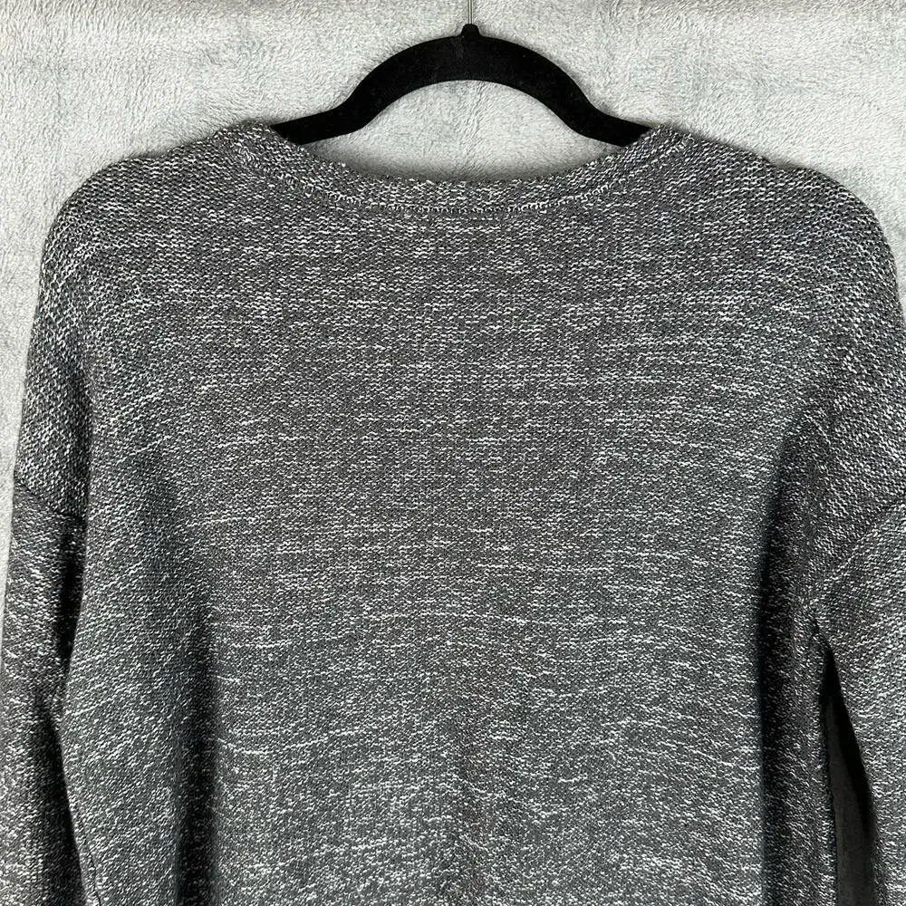 J Jill Sweater Womens Extra Small Gray PureJill Embroidered Knit Boho Artsy Wool - Picture 5 of 14